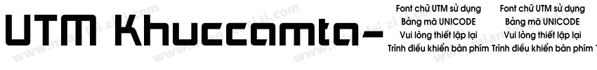 UTM Khuccamta字体转换